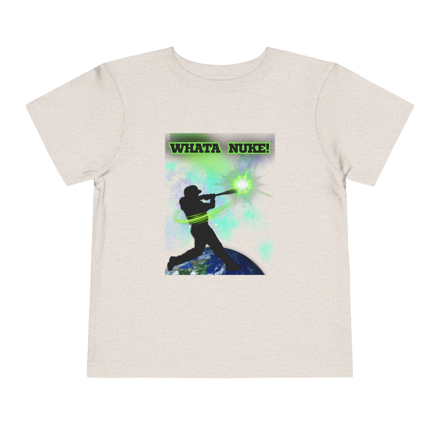 Whata Nuke Baseball Tee - Toddler Graphic T-Shirt