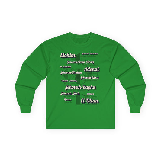Names of God - Gildan2400 Unisex Long Sleeve Tee