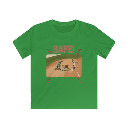 Kids Baseball 'Safe!' Tee — Vintage Diamond Play Graphic