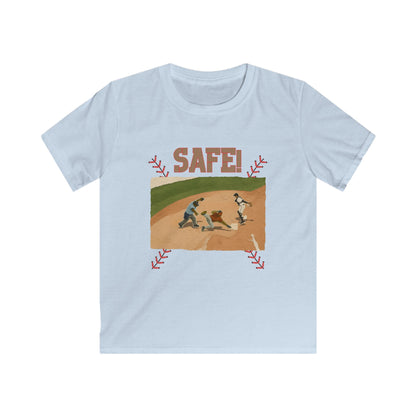 Kids Baseball 'Safe!' Tee — Vintage Diamond Play Graphic