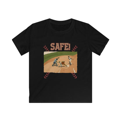 Kids Baseball 'Safe!' Tee — Vintage Diamond Play Graphic