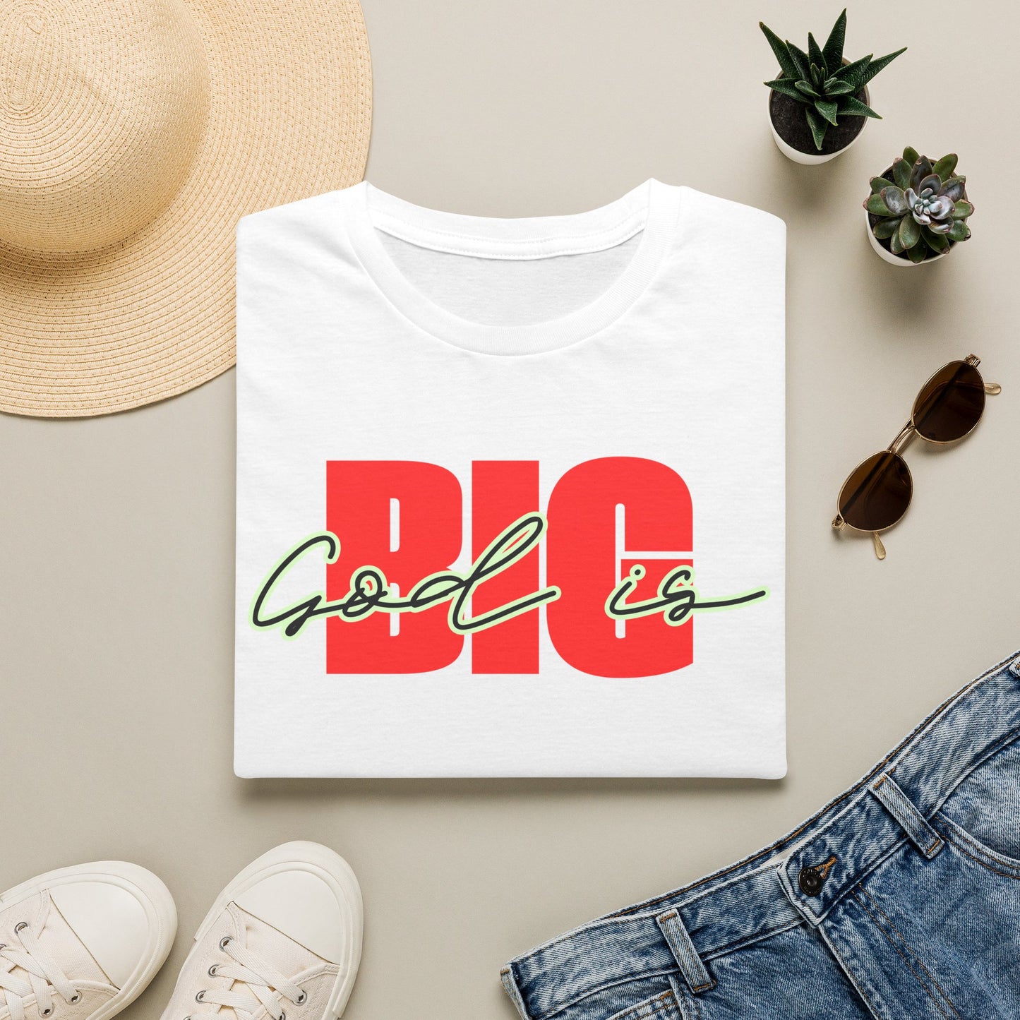 God is Big (Black&Red) Tee - Unisex T- Shirt