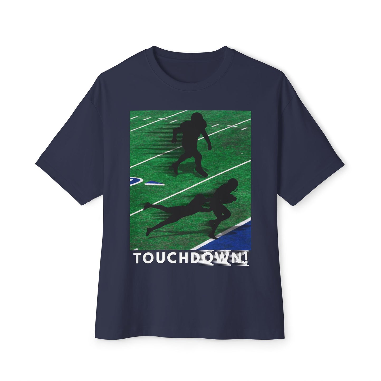 Touchdown Football Tee – Oversized Box Graphic T-Shirt
