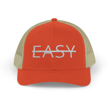 Unisex Not Easy Snapback Trucker Cap - Embroidered