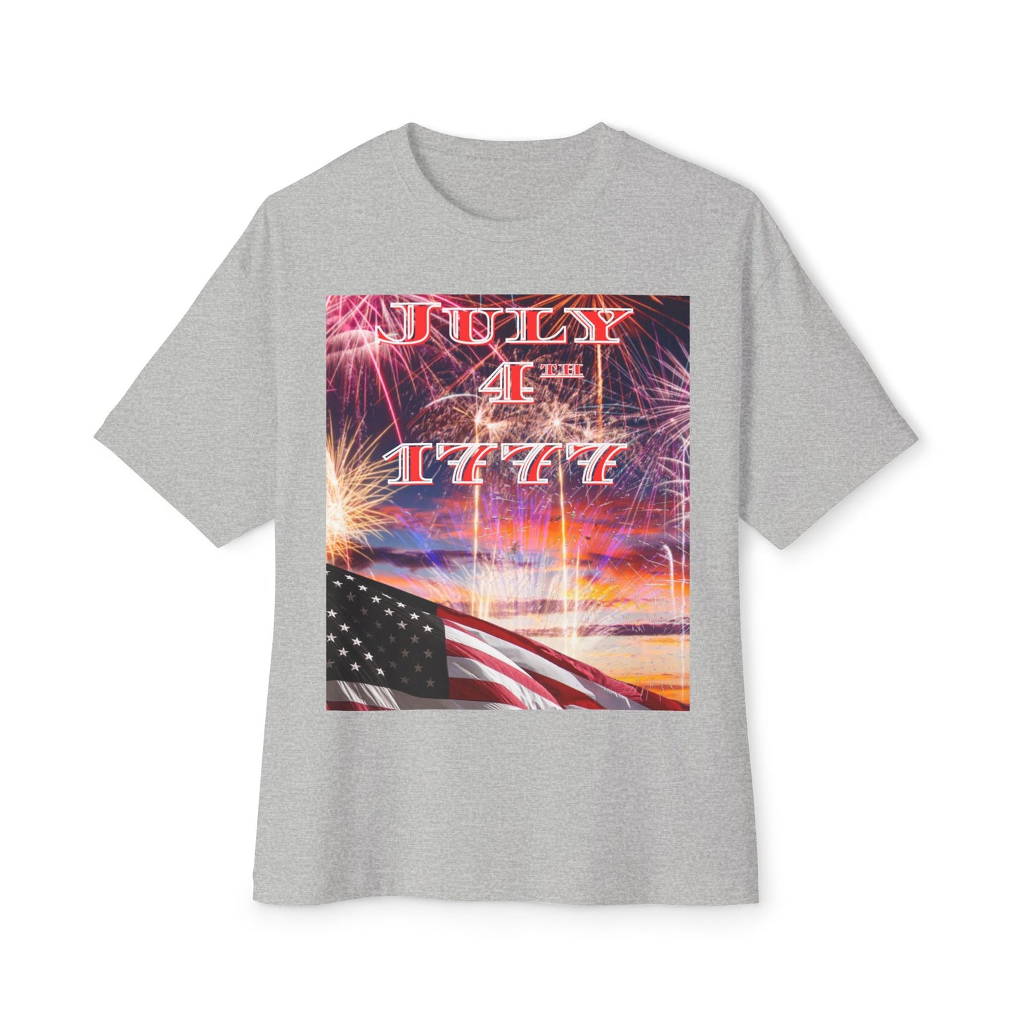 July 4th 1777 Tee – Oversized Box Graphic T-Shirt