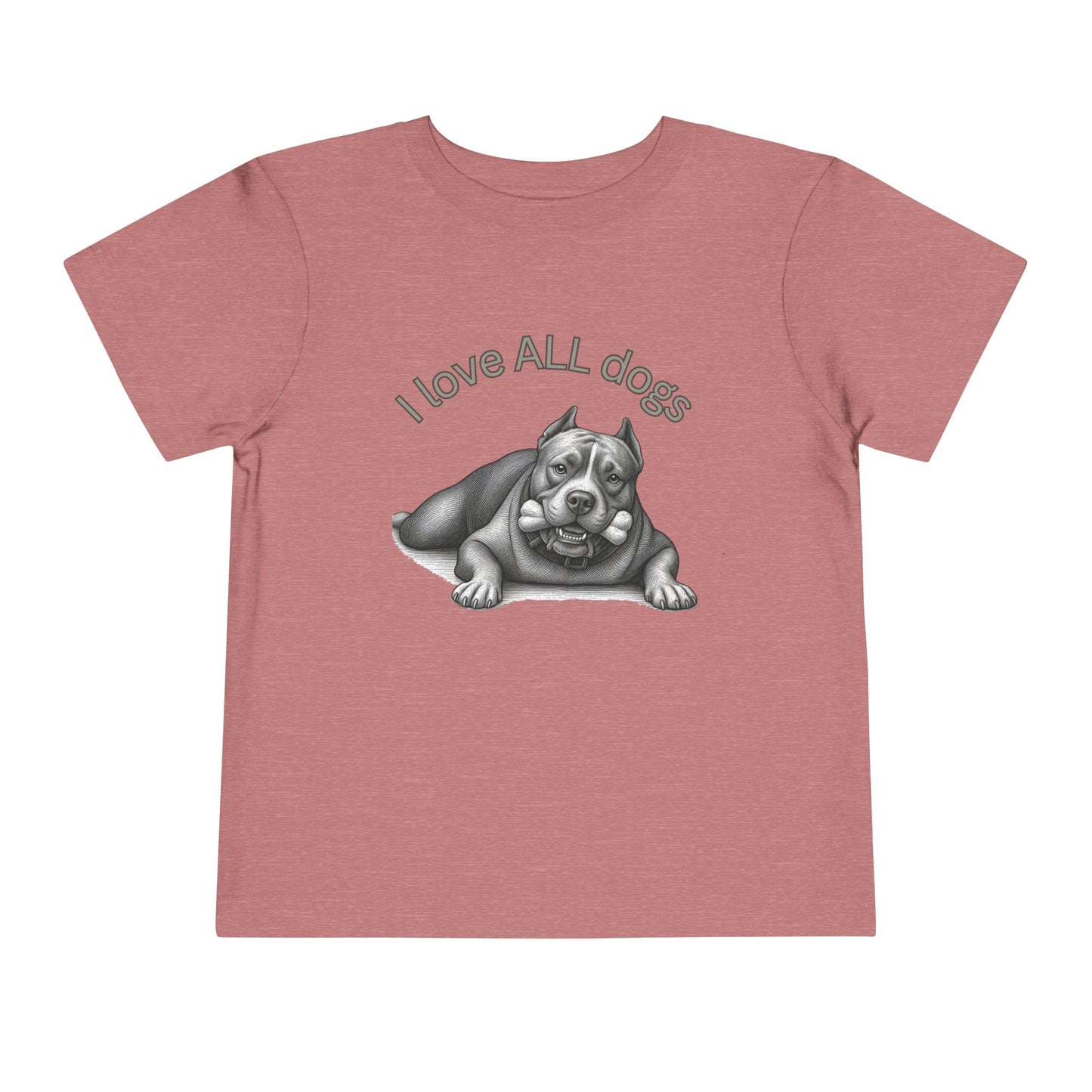 I Love All Dogs Tee - Graphic Toddler T-Shirt