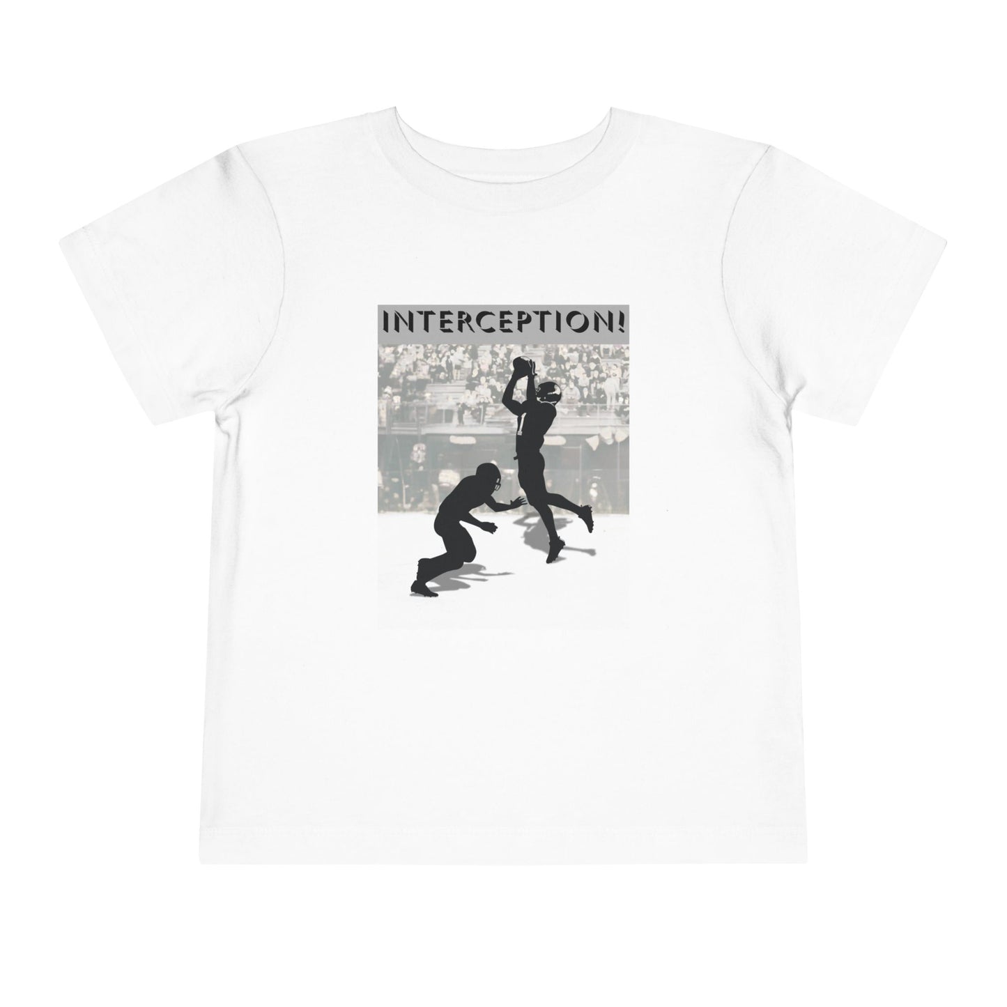 Football Interception Tee — Toddler Graphic T-Shirt