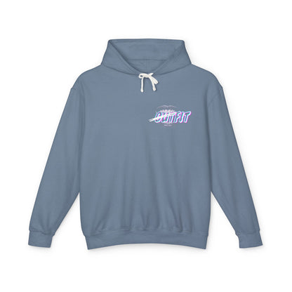 Unisex Mouth Fit Glitch — Lightweight Hooded Sweatshirt