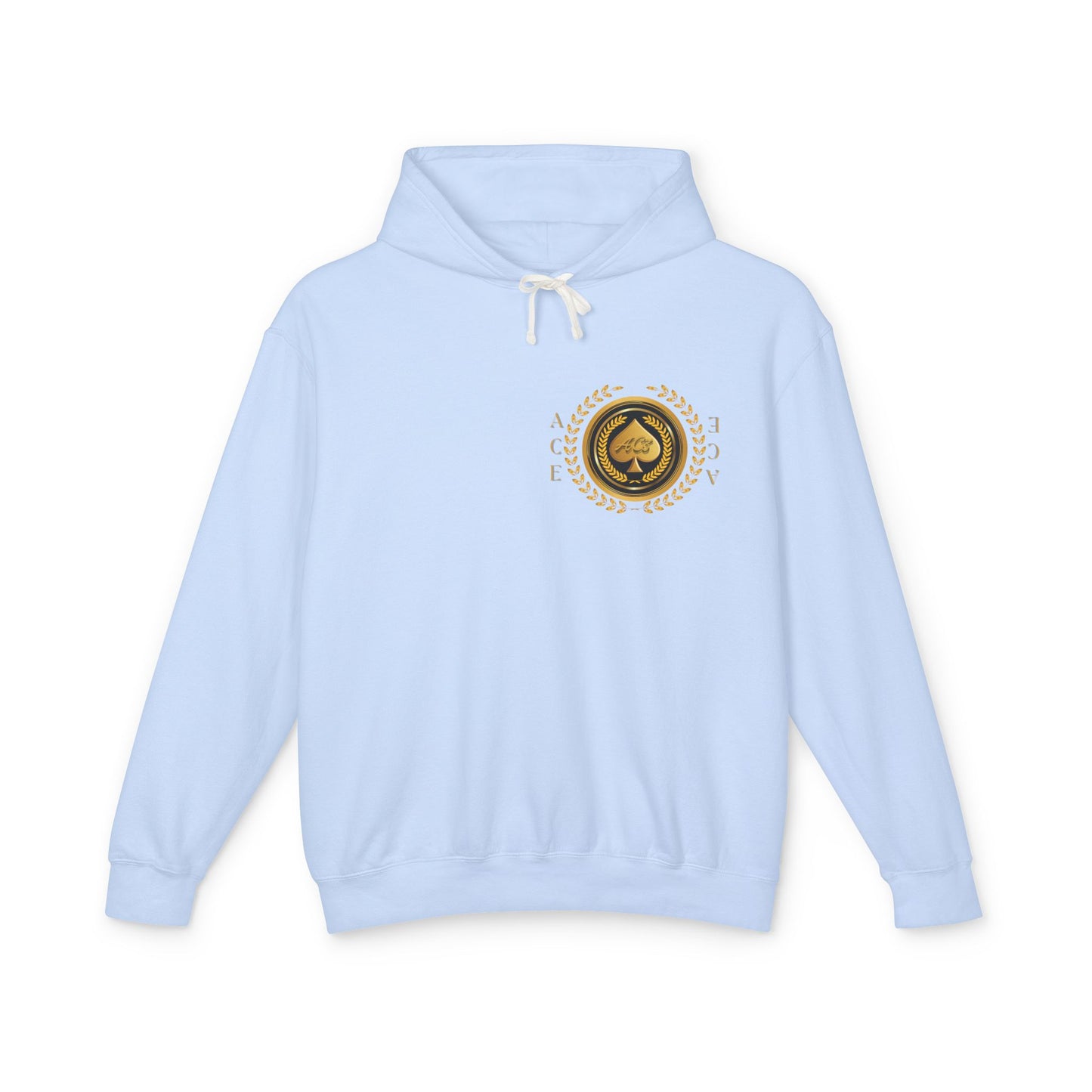 Unisex Gold Ace — Lightweight Hooded Sweatshirt