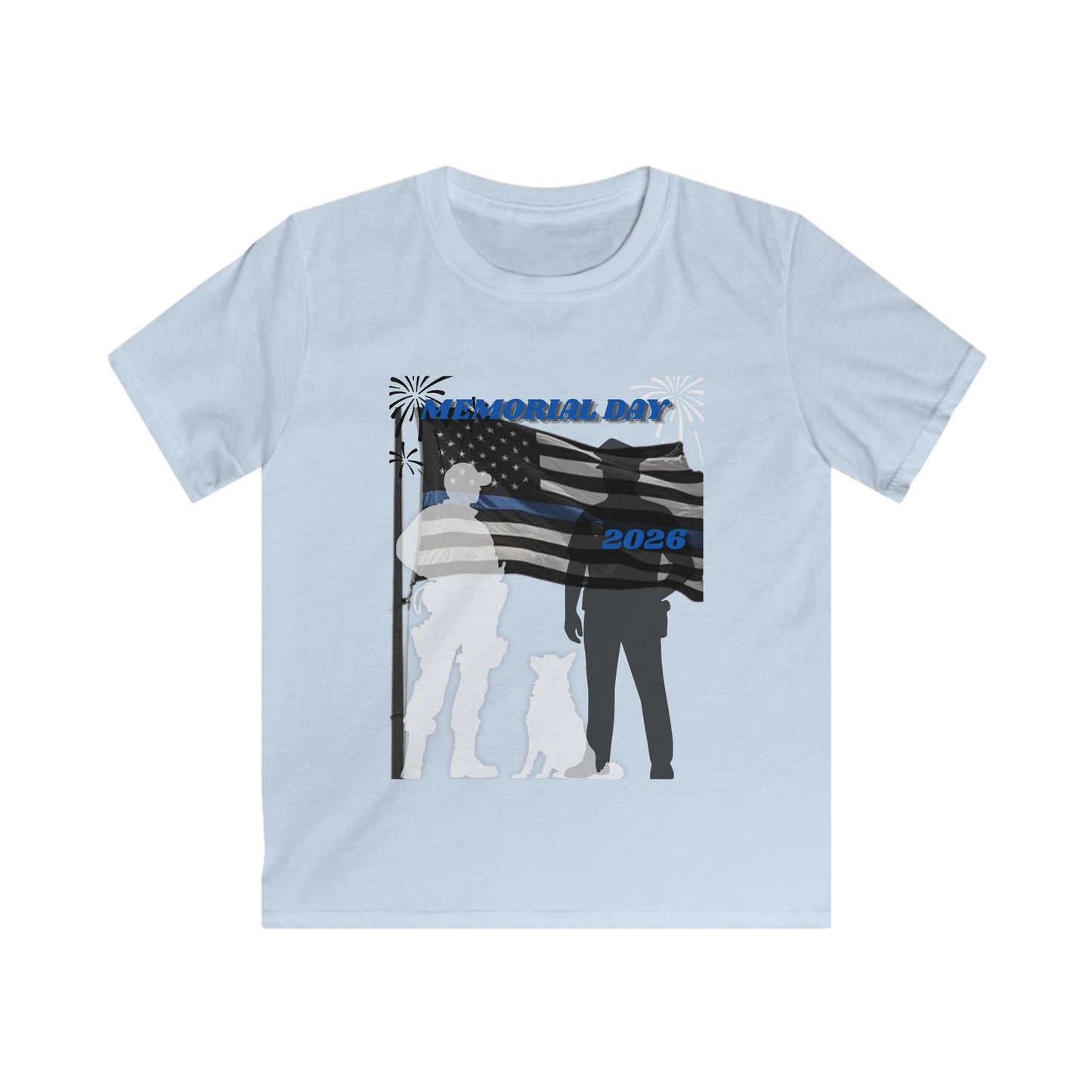 Memorial Day Police 26 Tee - Youth T- Shirt