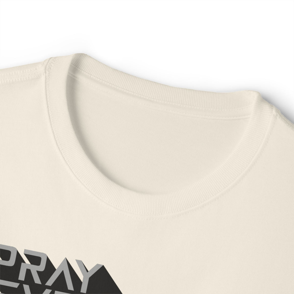 Pray Everyday – Oversized White Letter Box Graphic T-Shirt