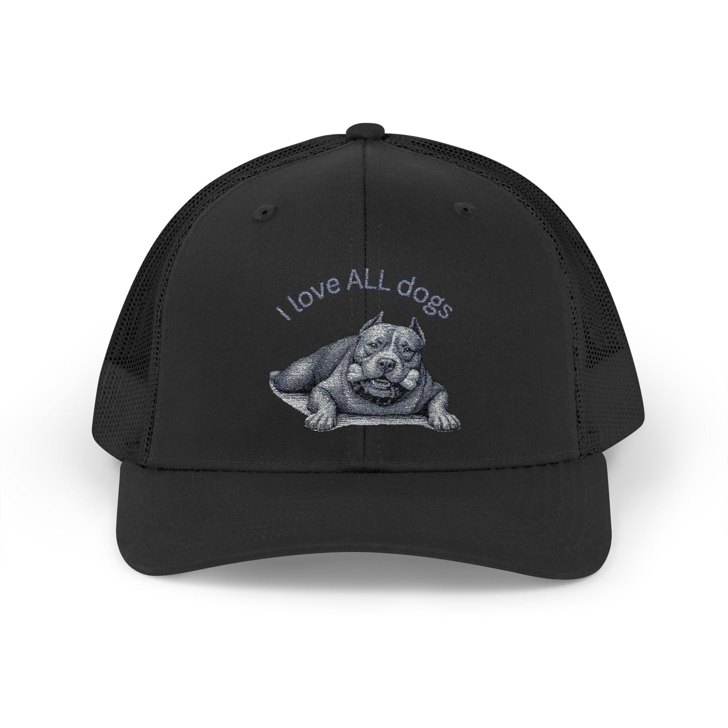 Unisex I love ALL Dogs Snapback Trucker Cap - Embroidered