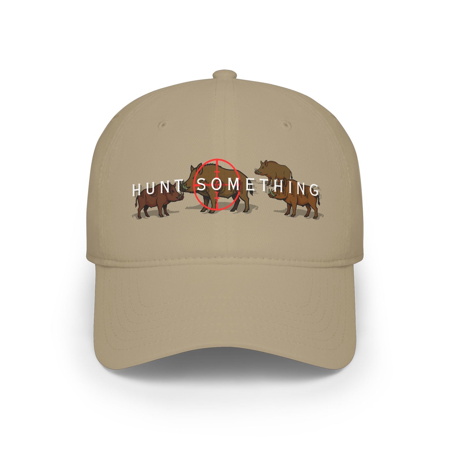 Unisex Hunt Something Boar Low-Profile Baseball Cap - Printed