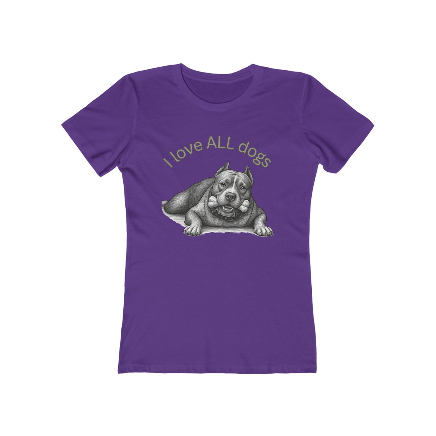 I Love All Dogs Tee - Women’s Boyfriend Fit Celebration T-Shirt