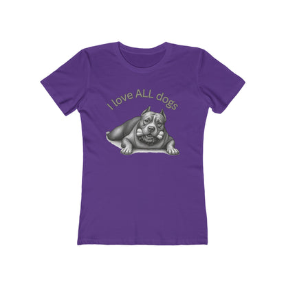 I Love All Dogs Tee - Women’s Boyfriend Fit Celebration T-Shirt