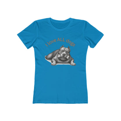 I Love All Dogs Tee - Women’s Boyfriend Fit Celebration T-Shirt