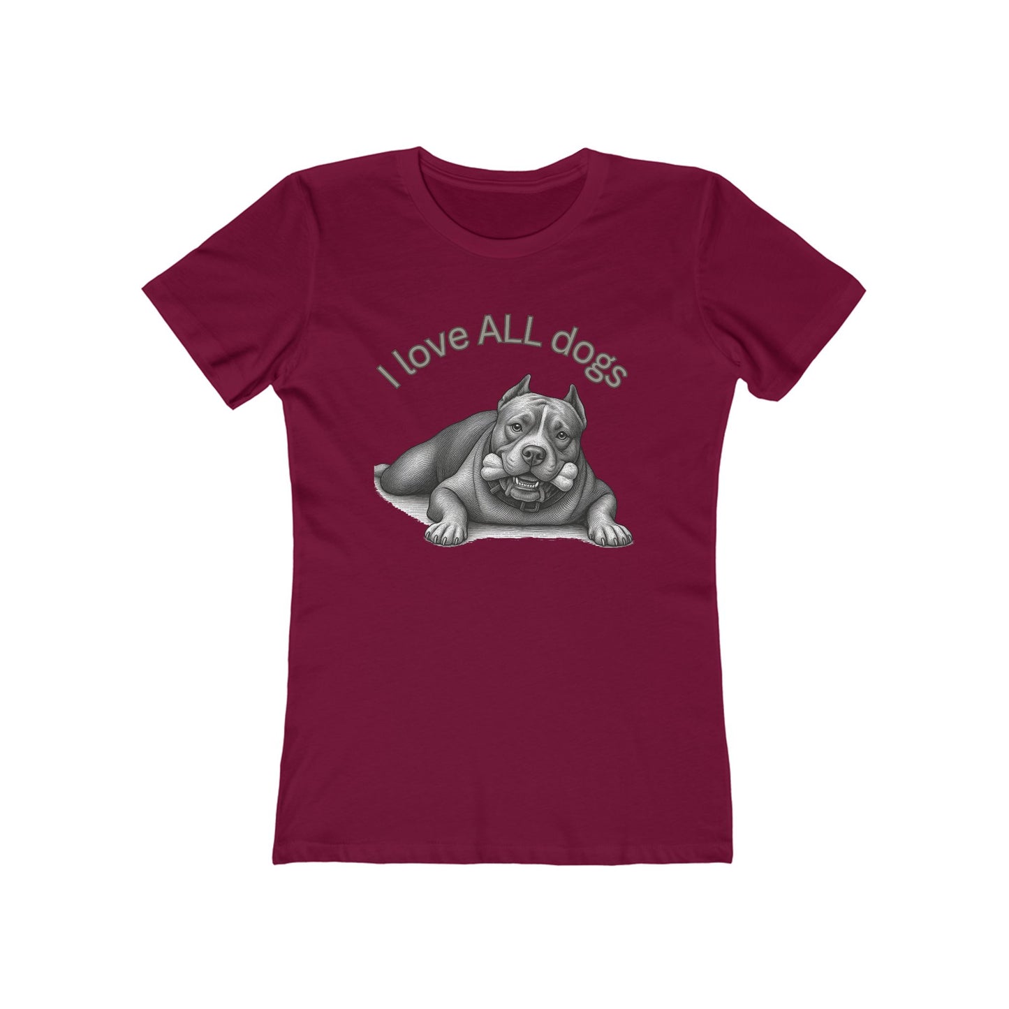 I Love All Dogs Tee - Women’s Boyfriend Fit Celebration T-Shirt