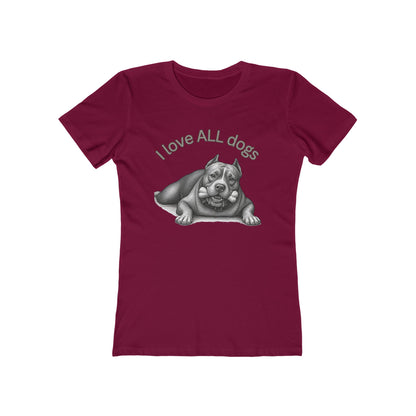 I Love All Dogs Tee - Women’s Boyfriend Fit Celebration T-Shirt