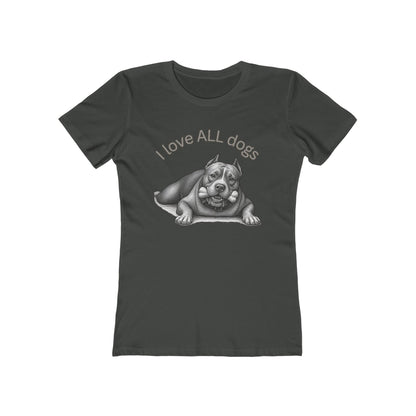 I Love All Dogs Tee - Women’s Boyfriend Fit Celebration T-Shirt