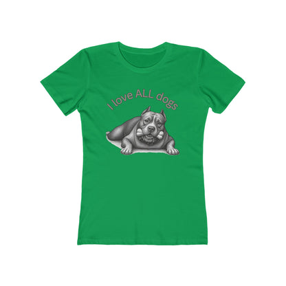 I Love All Dogs Tee - Women’s Boyfriend Fit Celebration T-Shirt