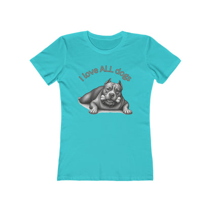 I Love All Dogs Tee - Women’s Boyfriend Fit Celebration T-Shirt