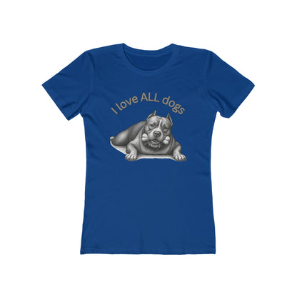 I Love All Dogs Tee - Women’s Boyfriend Fit Celebration T-Shirt