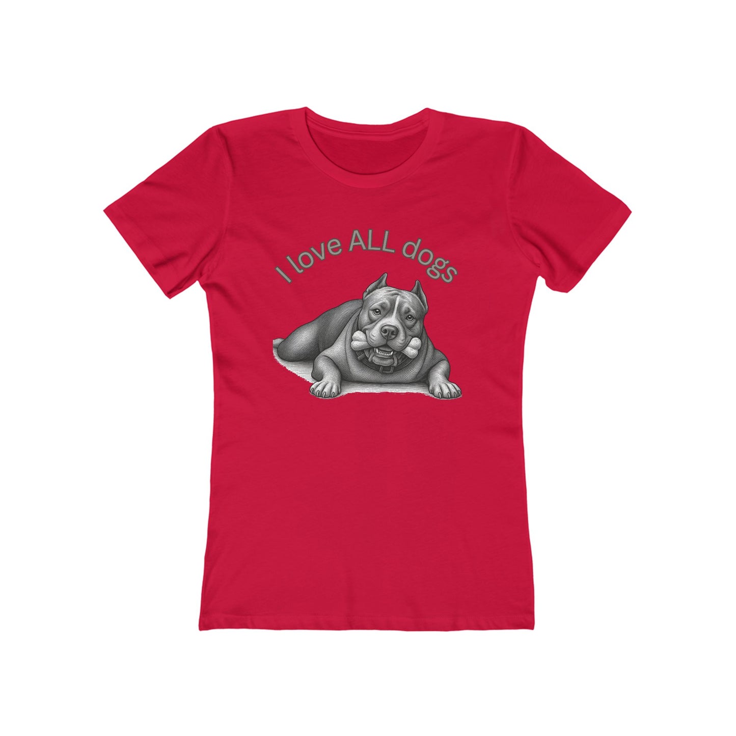 I Love All Dogs Tee - Women’s Boyfriend Fit Celebration T-Shirt