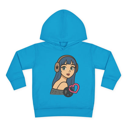 In Her Happy Wearing Headphones - Toddler Hoodie RS3326