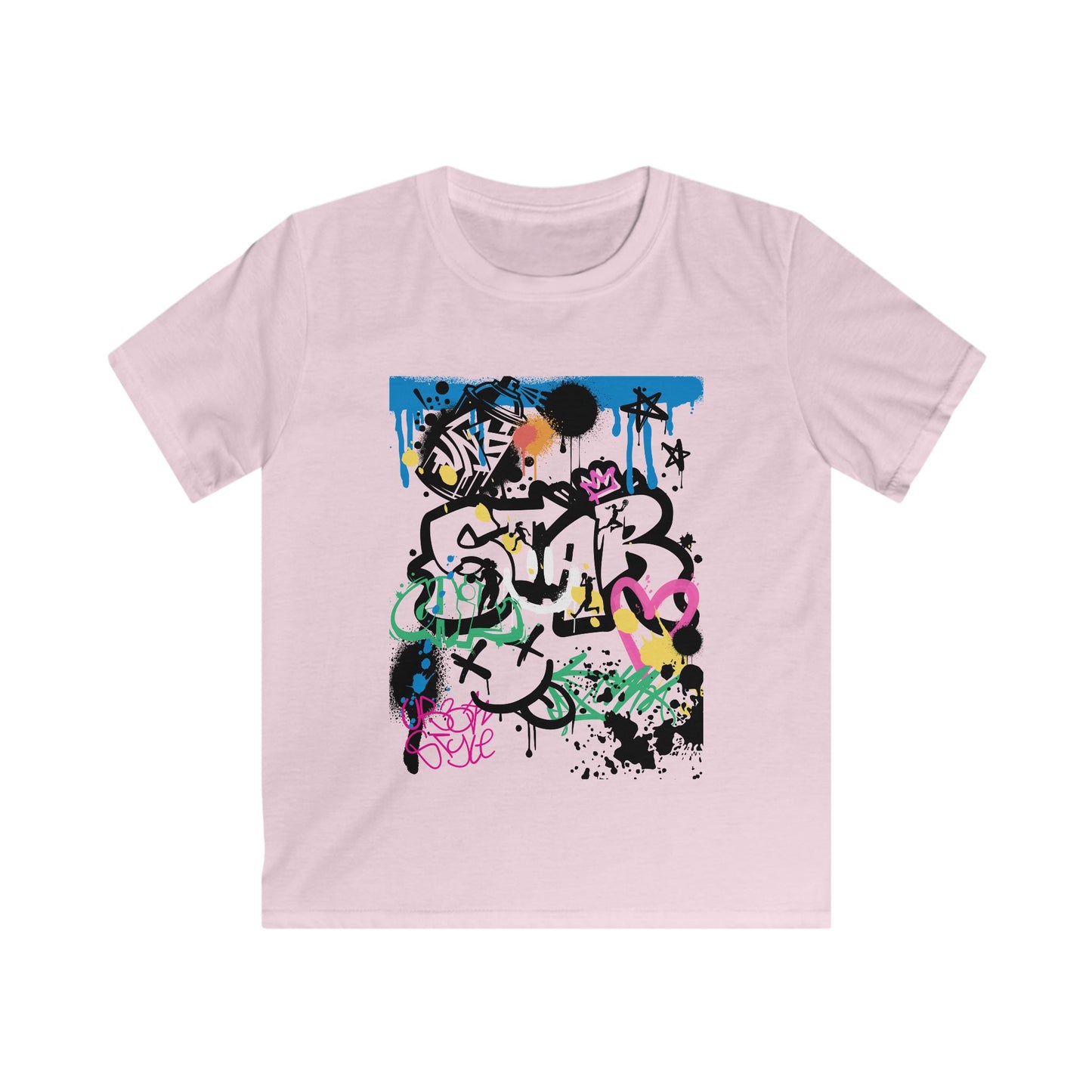 Graffiti Big Girls B Ball Tee - Youth T-Shirt