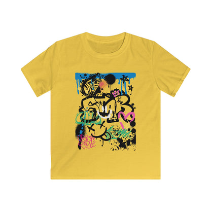 Graffiti Big Girls B Ball Tee - Youth T-Shirt