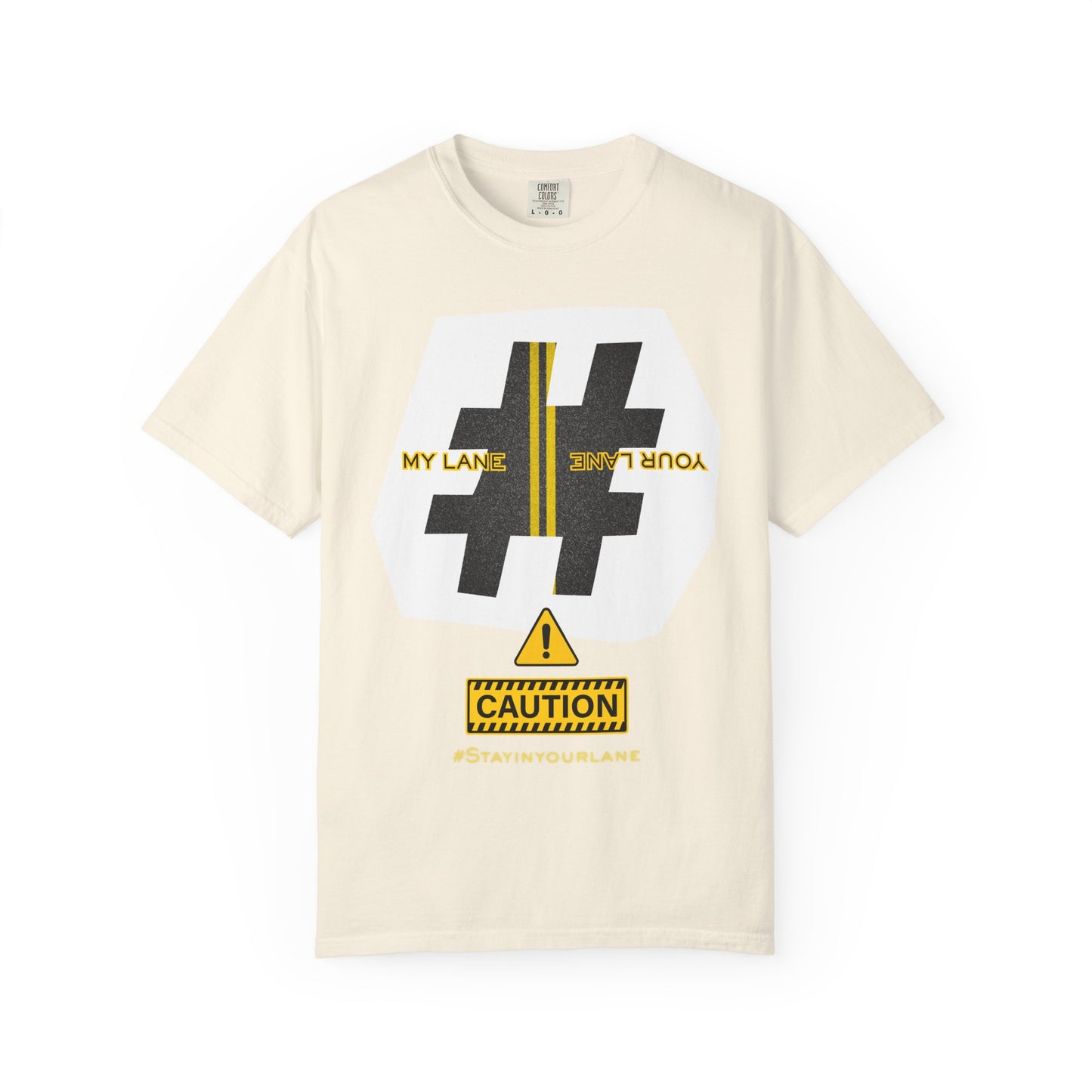 Black White Yellow Lanes Tee - Unisex T-shirt