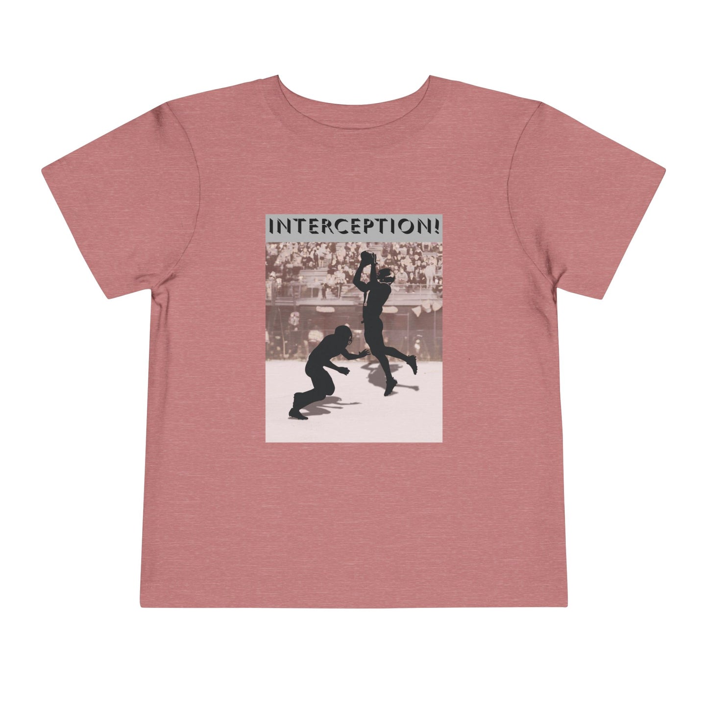 Football Interception Tee — Toddler Graphic T-Shirt