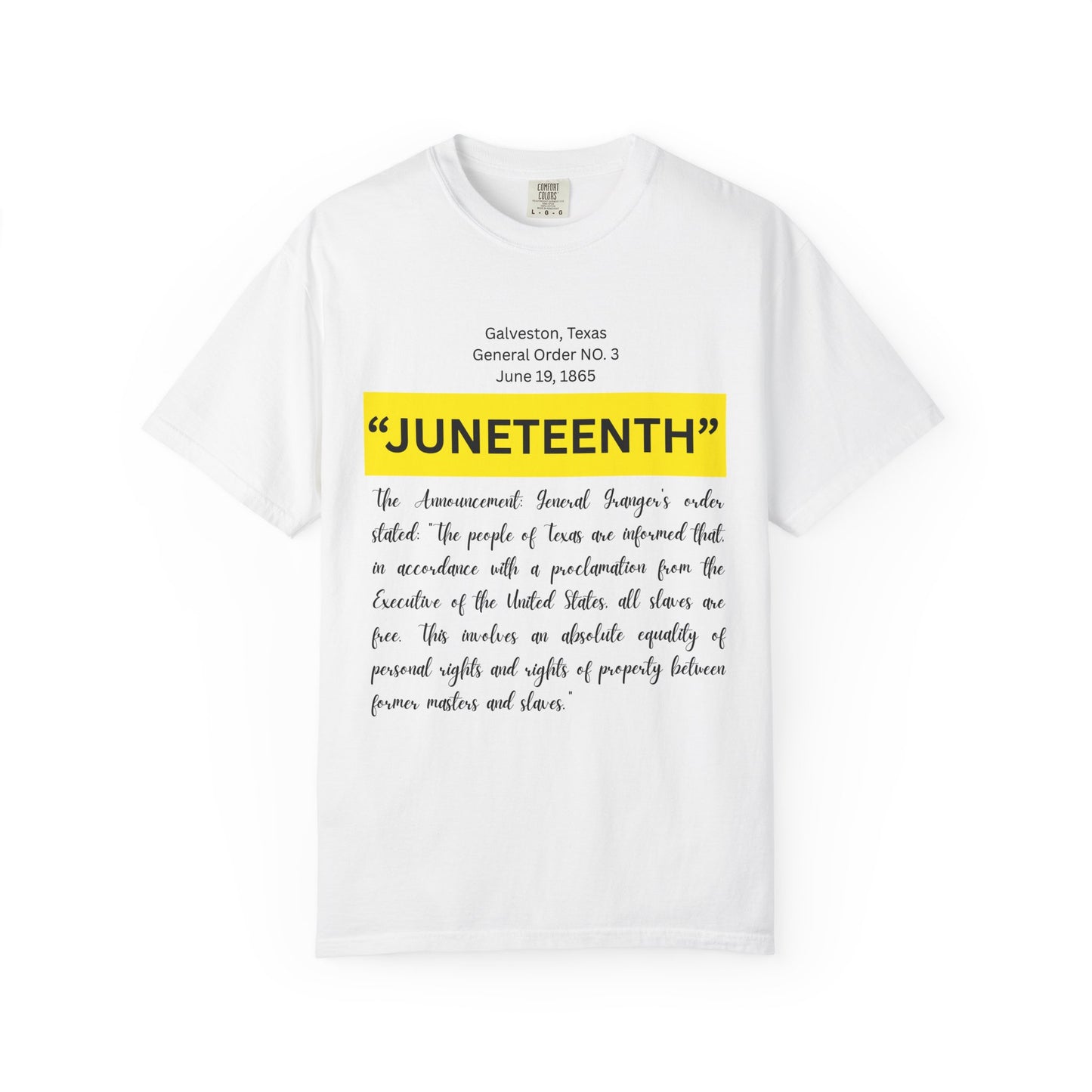 Juneteenth G O 3 Tee - Unisex T-shirt