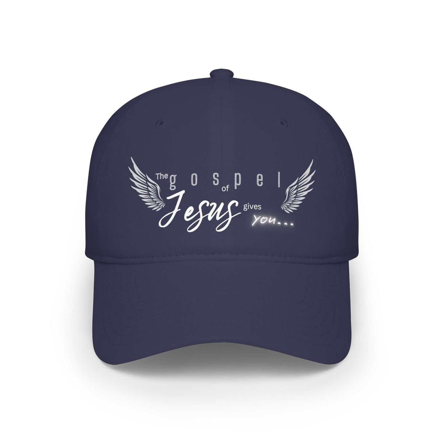 Unisex Gospel of Jesus Low-Profile Baseball Cap - Printed