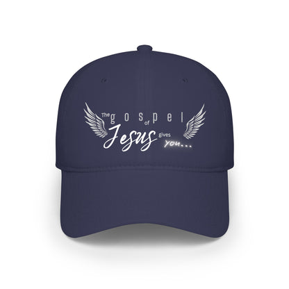 Unisex Gospel of Jesus Low-Profile Baseball Cap - Printed