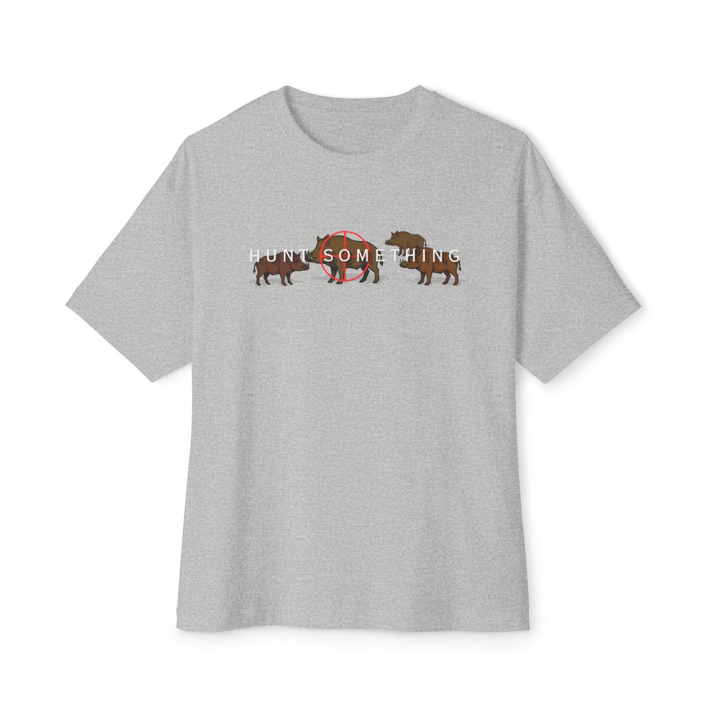 Hunt Something Wild Hog Tee – Oversized Box Graphic T-Shirt