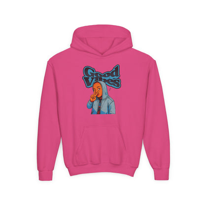 Peace Good Vibes - Kids/Youth Hoodie Gildan 18500B