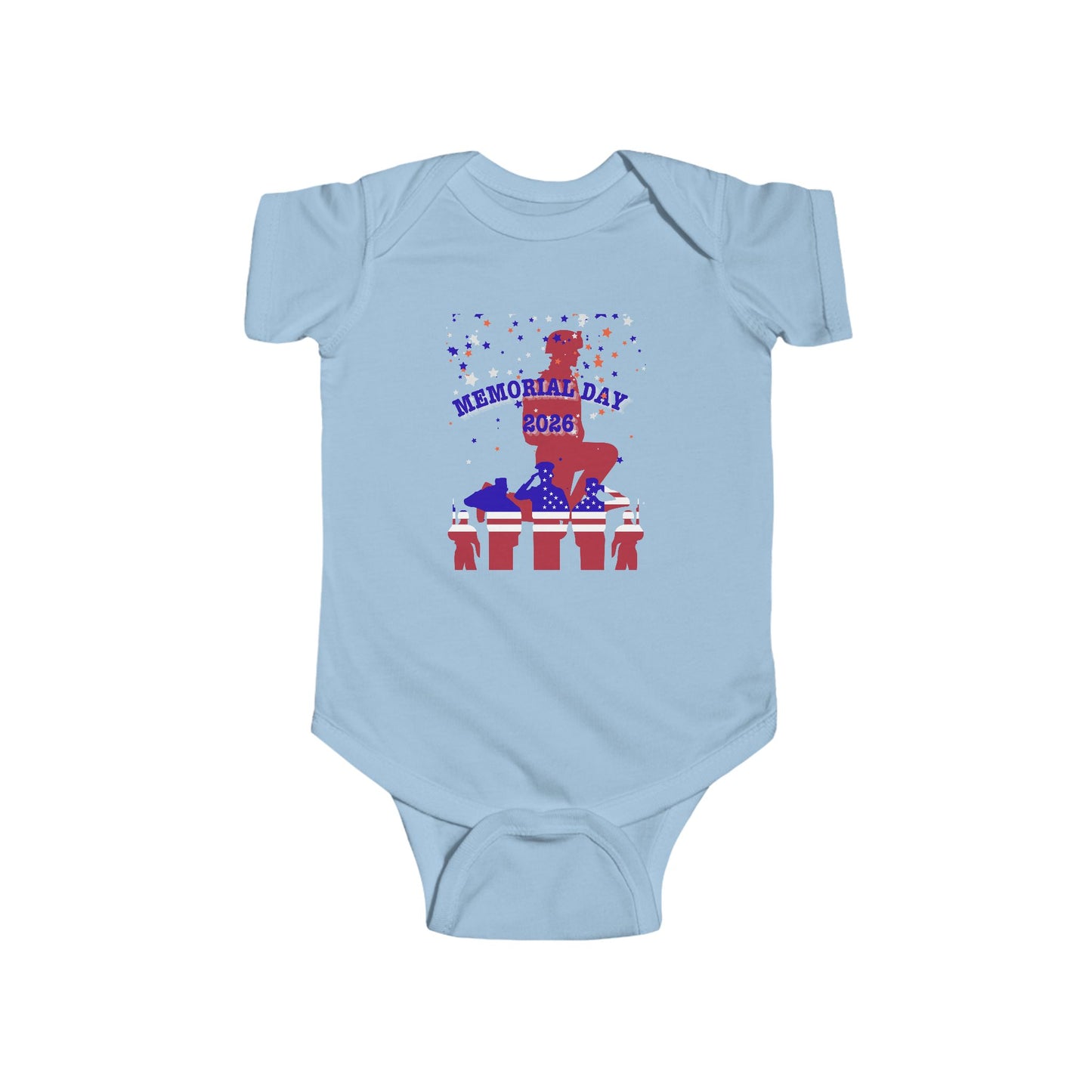 Memorial Day Soldiers Baby Bodysuit – Graphic Infant Onesie
