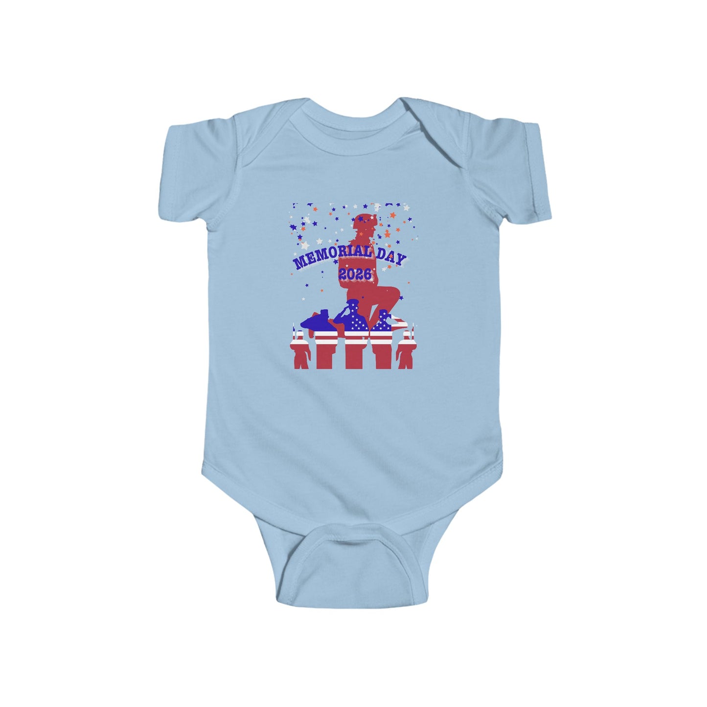 Memorial Day Soldiers Baby Bodysuit – Graphic Infant Onesie
