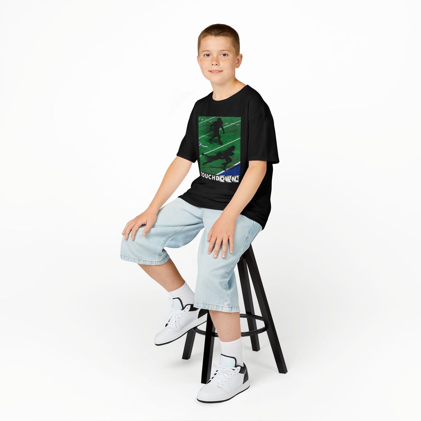 Touchdown Football Tee — Youth Graphic T-Shirt