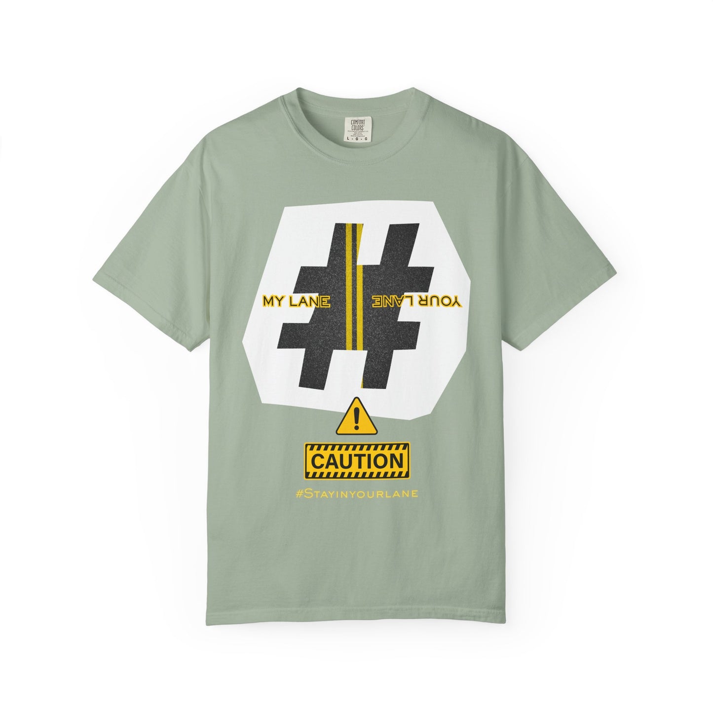 Black White Yellow Lanes Tee - Unisex T-shirt