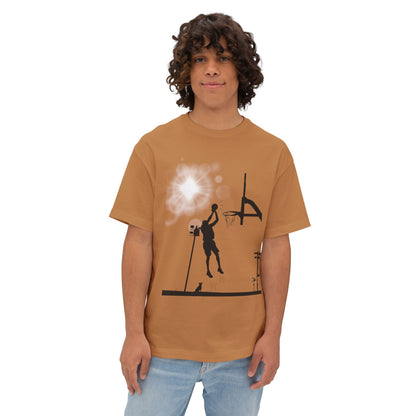 Basketball Tee – Oversized Box Graphic T-Shirt