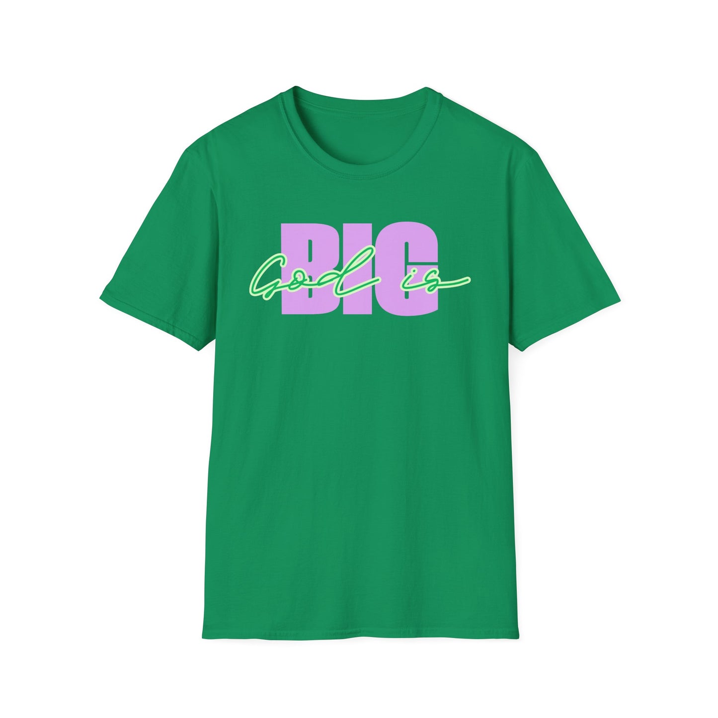 God is BIG (Lavender&Green)Tee - Unisex T- Shirt
