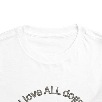 I Love All Dogs Tee - Graphic Toddler T-Shirt
