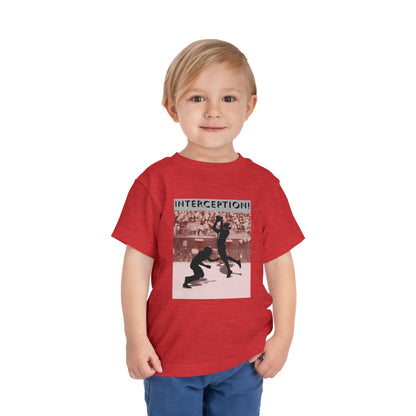 Football Interception Tee — Toddler Graphic T-Shirt