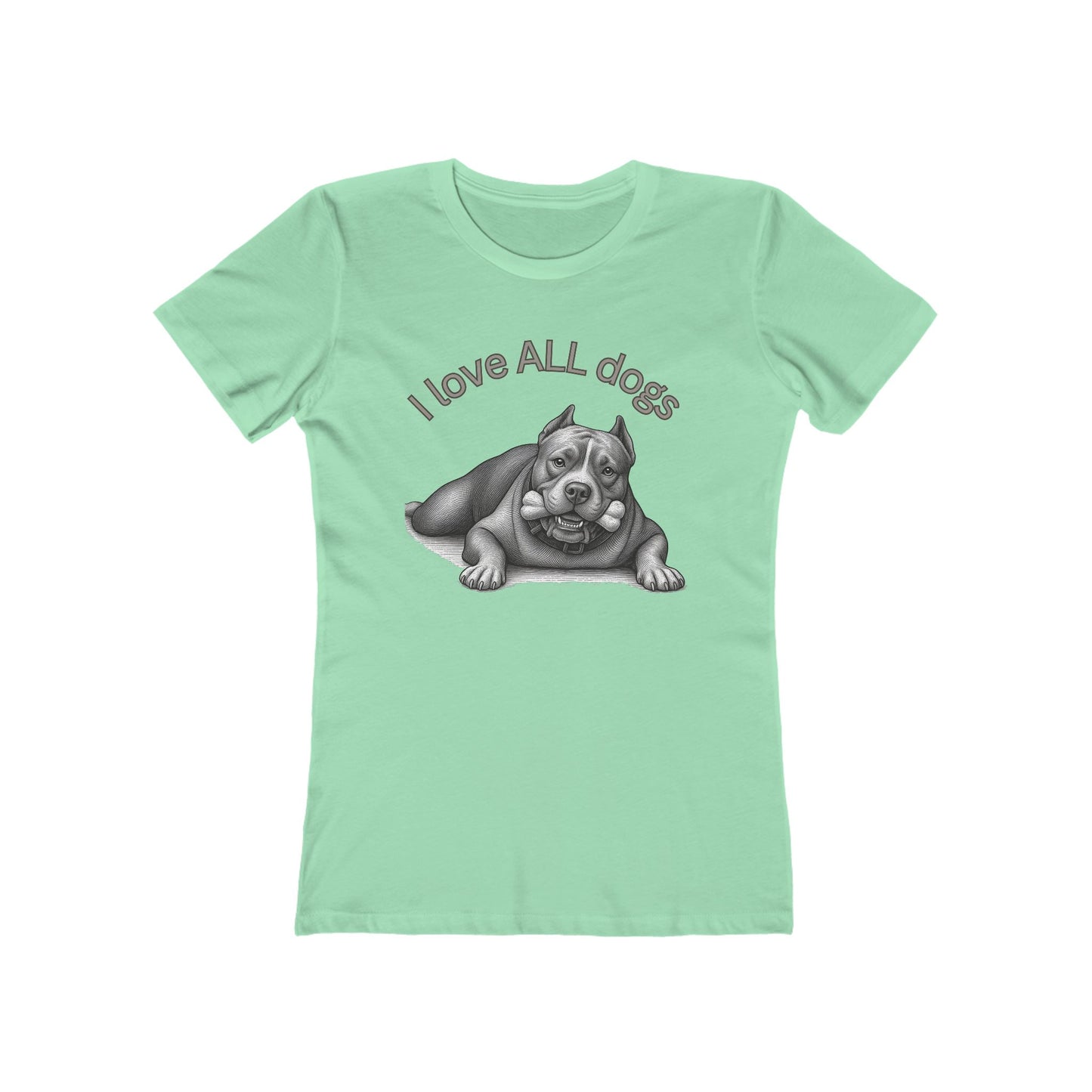 I Love All Dogs Tee - Women’s Boyfriend Fit Celebration T-Shirt