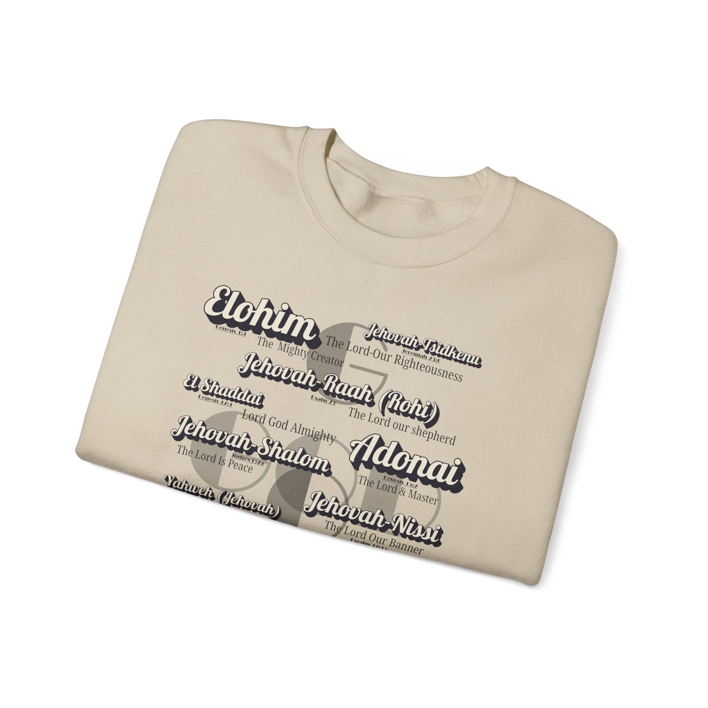 Names of God - Graphic Crewneck Sweatshirt