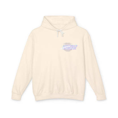 Unisex Mouth Fit Glitch — Lightweight Hooded Sweatshirt