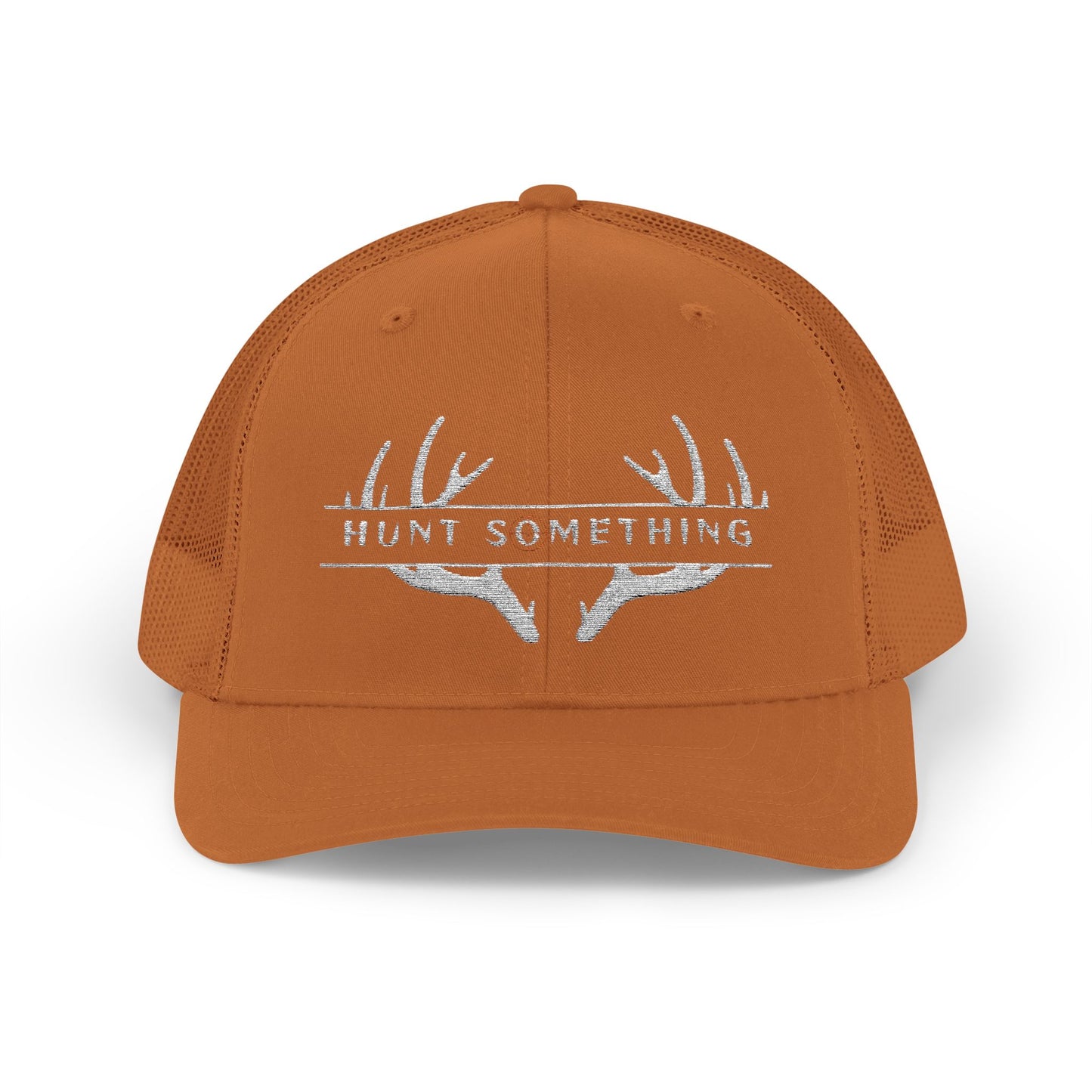 Unisex Hunt Something Deer Snapback Trucker Cap - Embroidered