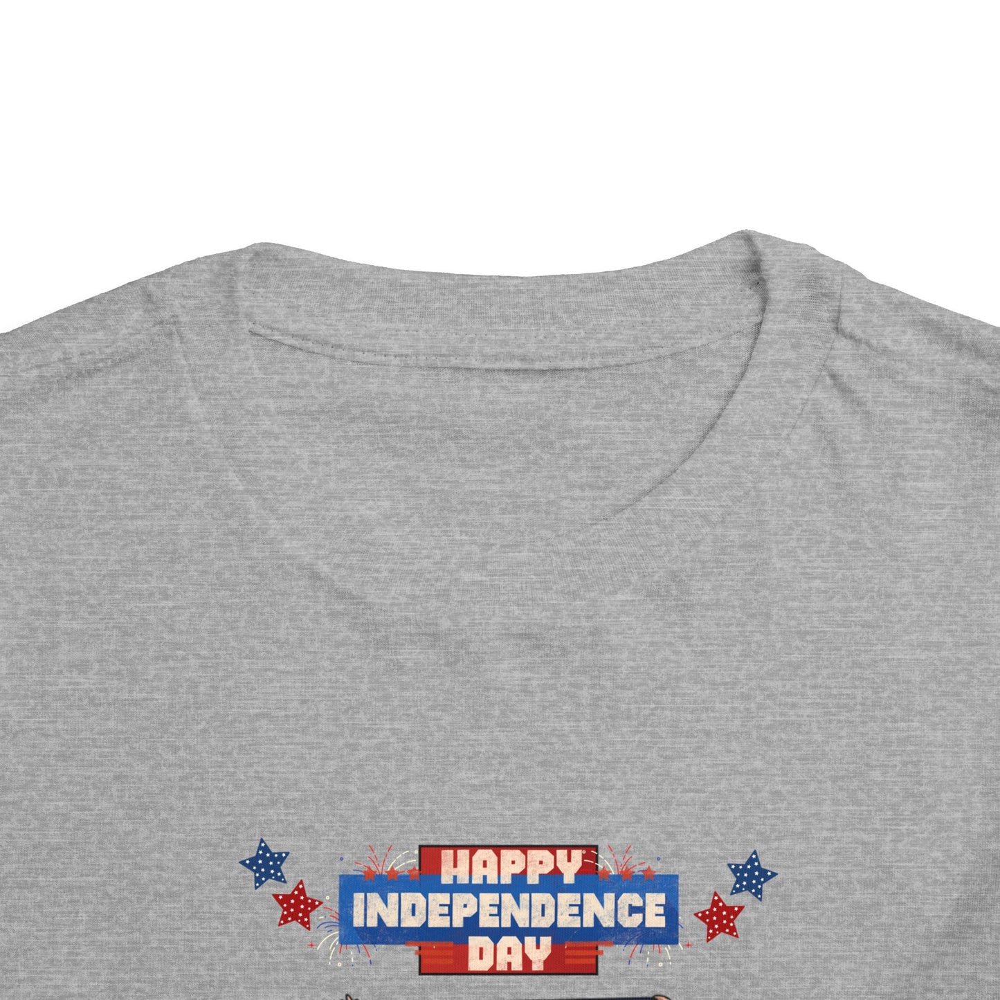 July 4th Flag Holder Tee - Toddler Graphic T-Shirt
